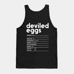 Deviled Eggs Nutrition Facts Gift Funny Thanksgiving Costume Tank Top